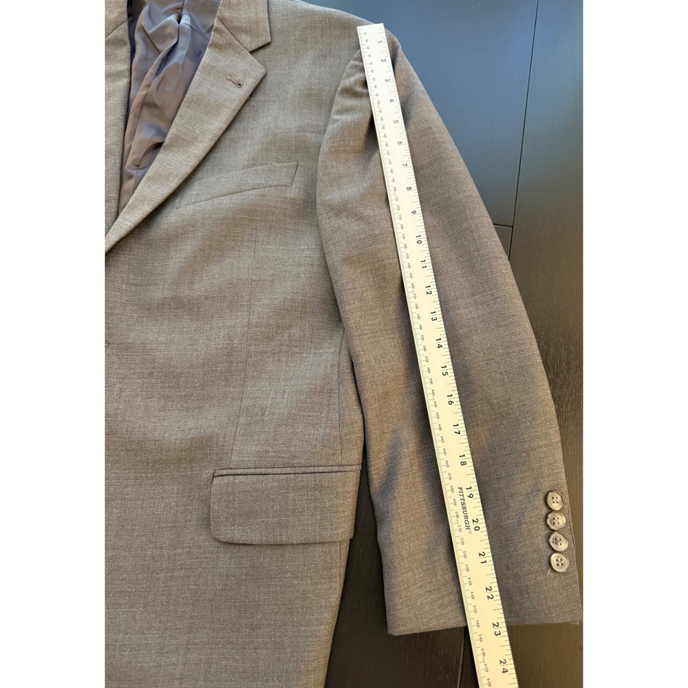 Joseph Abboud Blazer Mens 42S Gray Wool Two-Button Sport Coat Jacket - Picture 13 of 16